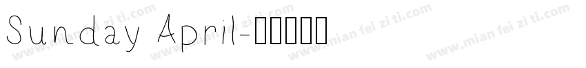 Sunday April字体转换
